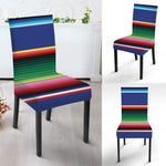 Ethnic Mexican Serape Pattern Print Dining Chair Slipcover