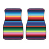 Ethnic Mexican Serape Pattern Print Front Car Floor Mats