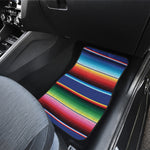 Ethnic Mexican Serape Pattern Print Front Car Floor Mats