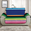 Ethnic Mexican Serape Pattern Print Half Sofa Protector