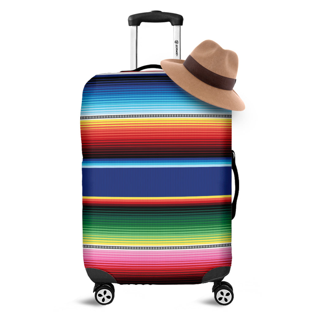 Ethnic Mexican Serape Pattern Print Luggage Cover