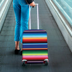 Ethnic Mexican Serape Pattern Print Luggage Cover