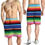 Ethnic Mexican Serape Pattern Print Men's Shorts