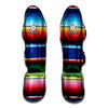 Ethnic Mexican Serape Pattern Print Muay Thai Shin Guard