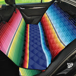 Ethnic Mexican Serape Pattern Print Pet Car Back Seat Cover