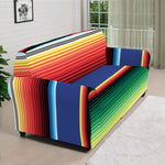 Ethnic Mexican Serape Pattern Print Sofa Cover