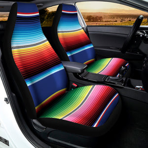 Ethnic Mexican Serape Pattern Print Universal Fit Car Seat Covers