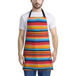 Ethnic Mexican Woven Pattern Print Apron