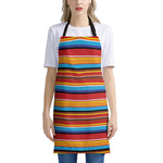 Ethnic Mexican Woven Pattern Print Apron