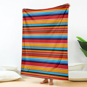 Ethnic Mexican Woven Pattern Print Blanket