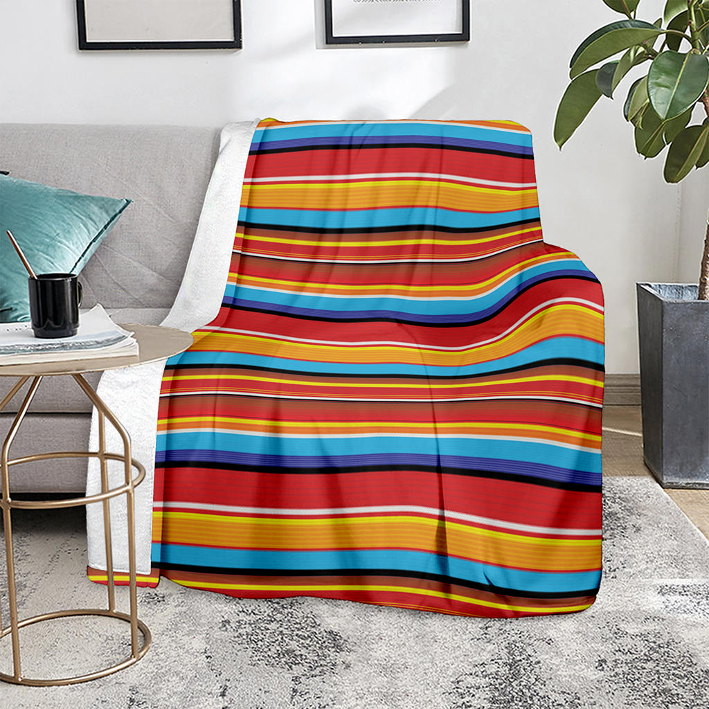 Ethnic Mexican Woven Pattern Print Blanket