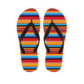 Ethnic Mexican Woven Pattern Print Flip Flops