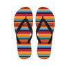 Ethnic Mexican Woven Pattern Print Flip Flops