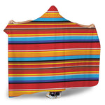 Ethnic Mexican Woven Pattern Print Hooded Blanket