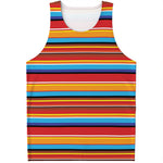 Ethnic Mexican Woven Pattern Print Men's Tank Top
