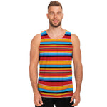 Ethnic Mexican Woven Pattern Print Men's Tank Top