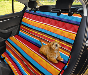 Ethnic Mexican Woven Pattern Print Pet Car Back Seat Cover