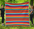 Ethnic Mexican Woven Pattern Print Quilt