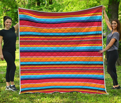 Ethnic Mexican Woven Pattern Print Quilt