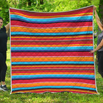Ethnic Mexican Woven Pattern Print Quilt