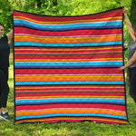 Ethnic Mexican Woven Pattern Print Quilt