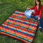 Ethnic Mexican Woven Pattern Print Quilt
