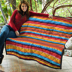 Ethnic Mexican Woven Pattern Print Quilt