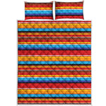 Ethnic Mexican Woven Pattern Print Quilt Bed Set