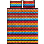 Ethnic Mexican Woven Pattern Print Quilt Bed Set