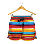 Ethnic Mexican Woven Pattern Print Women's Shorts