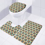 Ethnic Native American Pattern Print 3 Piece Bath Mat Set