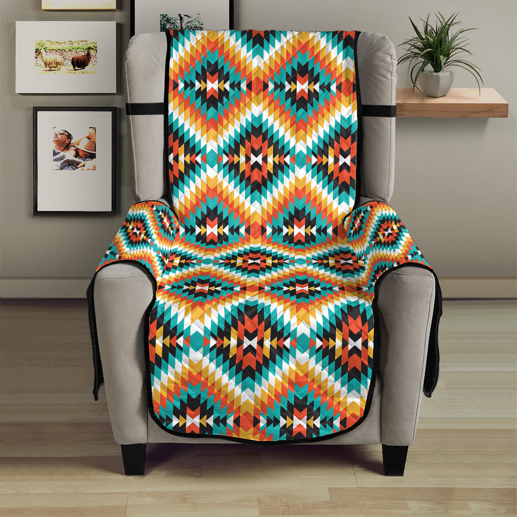 Ethnic Native American Pattern Print Armchair Protector