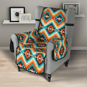 Ethnic Native American Pattern Print Armchair Protector