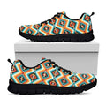 Ethnic Native American Pattern Print Black Running Shoes