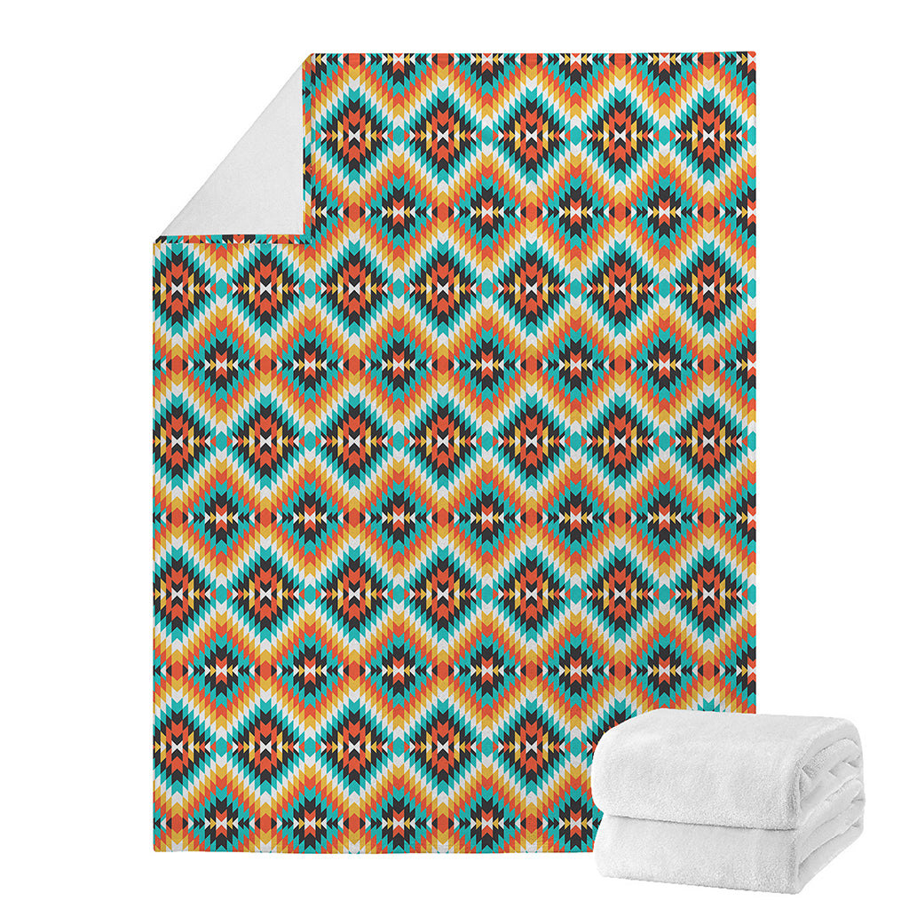 Ethnic Native American Pattern Print Blanket