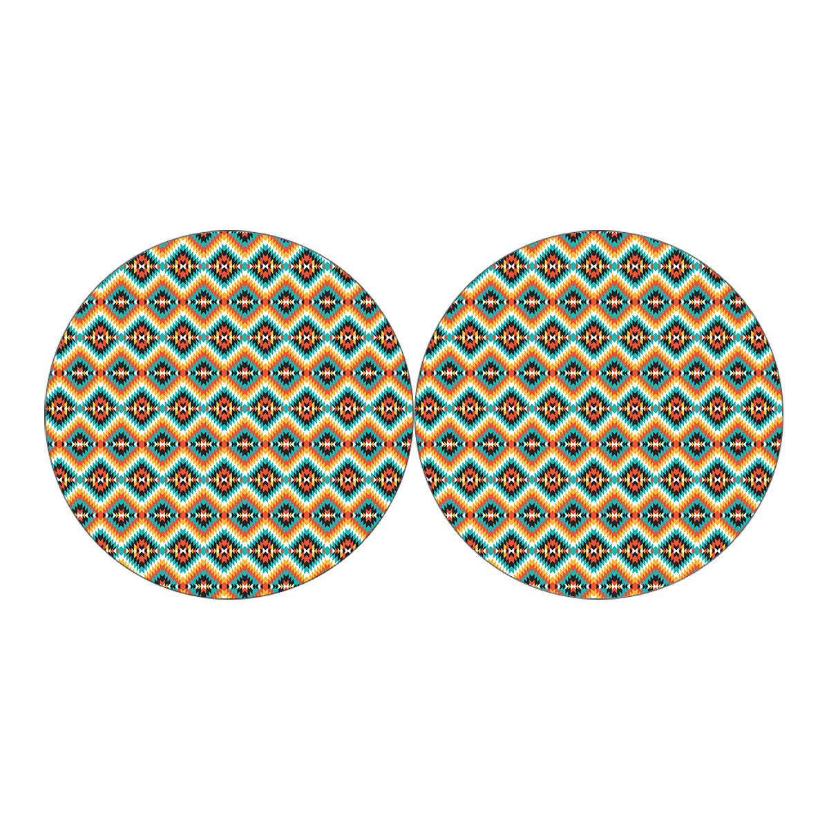 Ethnic Native American Pattern Print Car Coasters