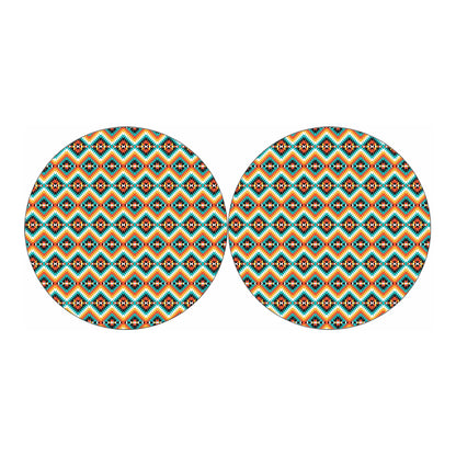 Ethnic Native American Pattern Print Car Coasters