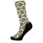 Ethnic Native American Pattern Print Crew Socks