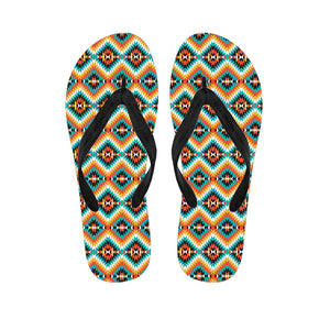 Ethnic Native American Pattern Print Flip Flops