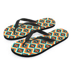 Ethnic Native American Pattern Print Flip Flops