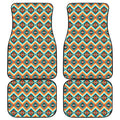 Ethnic Native American Pattern Print Front and Back Car Floor Mats