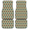 Ethnic Native American Pattern Print Front and Back Car Floor Mats