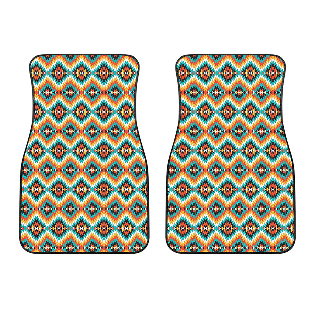 Ethnic Native American Pattern Print Front Car Floor Mats