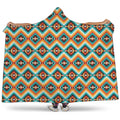 Ethnic Native American Pattern Print Hooded Blanket