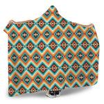 Ethnic Native American Pattern Print Hooded Blanket