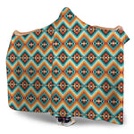 Ethnic Native American Pattern Print Hooded Blanket