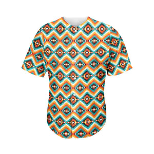 Ethnic Native American Pattern Print Men's Baseball Jersey