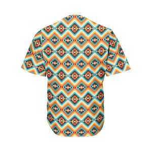 Ethnic Native American Pattern Print Men's Baseball Jersey