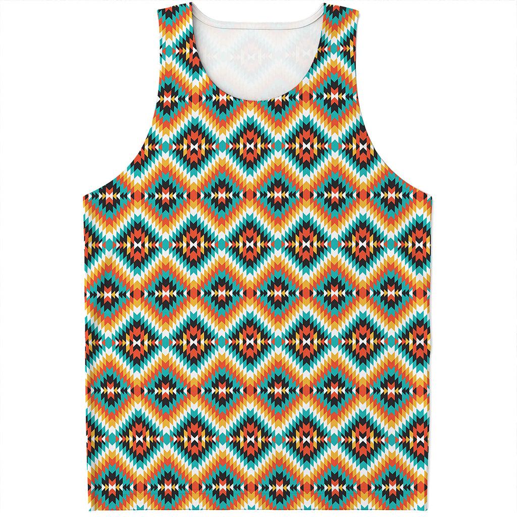 Ethnic Native American Pattern Print Men's Tank Top
