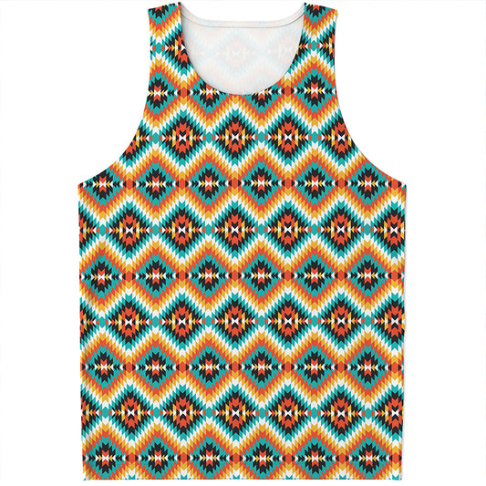 Ethnic Native American Pattern Print Men's Tank Top